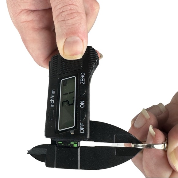 Vtg Sterling Silver Leaf Reposse Lapis Cabochon Band Ring Sz 9.25 Southwest Boho - Picture 13 of 15